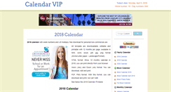Desktop Screenshot of calendarvip.com